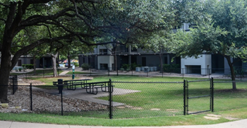 dog park in apartments near the domain